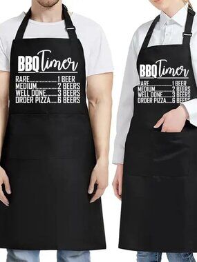 BBQ Timer Funny Apron fathers day